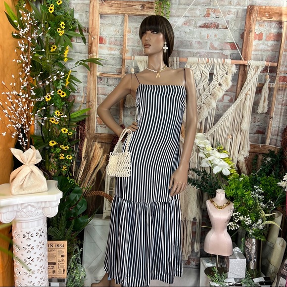 Elizabeth & James Navy combo, Jewel. Midi dress - Picture 3 of 16